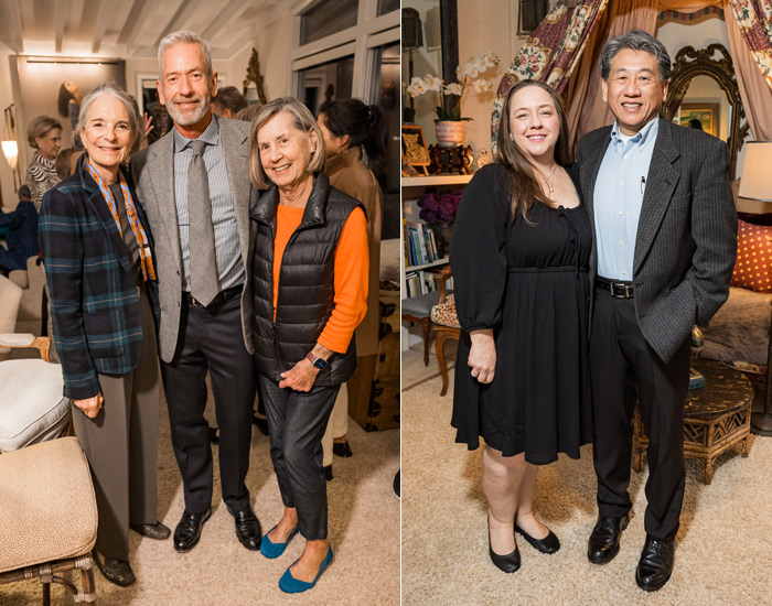 Sammie Daniels, James Campbell and Petey Stein; Jennifer Wu and Jason Wu.