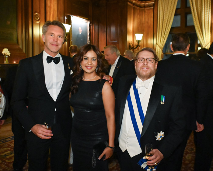 HRH Prince Emanuele Filiberto di Savoia, Smitha Ramchandani, John Laurent Gelati