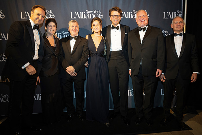 Vivien de Gunzburg, Audrey and Albéric de Montgolfier (Senate of France, representing the Eure-et-Loire department), Domitille and Alexis Robin (Director of the Mansart Foundation), Brian S. Brown, and Pierre Dubreuil (Director General, Commissioner of the National Domain of Chambord).