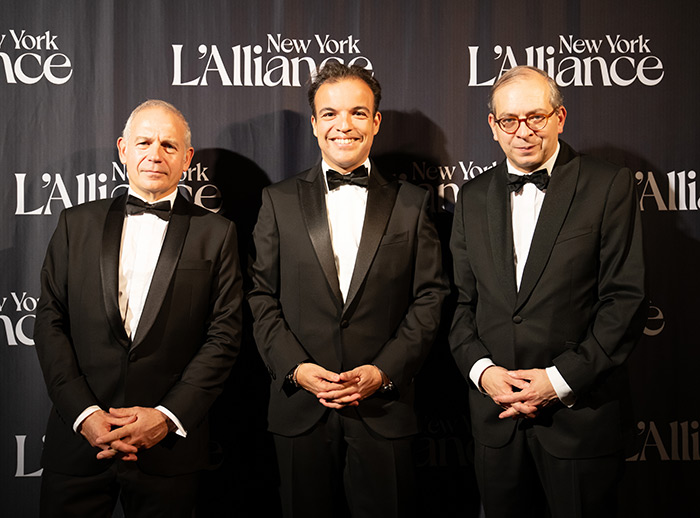 Pierre Dubreuil (Director General, Commissioner of the National Domain of Chambord), Mohammed Bouabdallah (Director of Villa Albertine), and Laurent Le Bon (President of the Centre Pompidou).