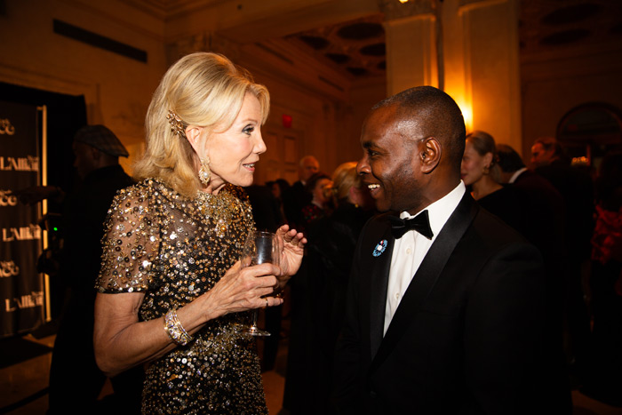 Christine Schwarzman with Thani Mohamed Soilihi. Christine was awarded the Légion d’Honneur at the Chevalier level, recognizing her philanthropic contributions in France.