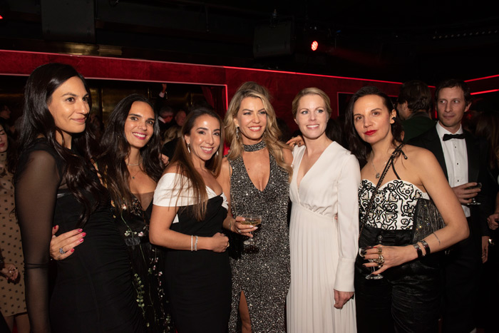 1420 Guests with Wendy De La Faverie, trustee Gaëlle Benchetrit, Tatyana Franck, and friend at Silencio New York.