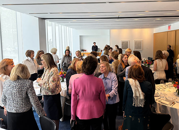 Guests settling in for the big luncheon.