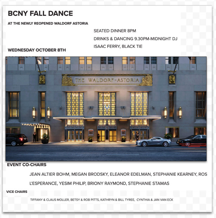 New York Social Diary, what to wear boys club fall dance, karen klopp, hilary dick