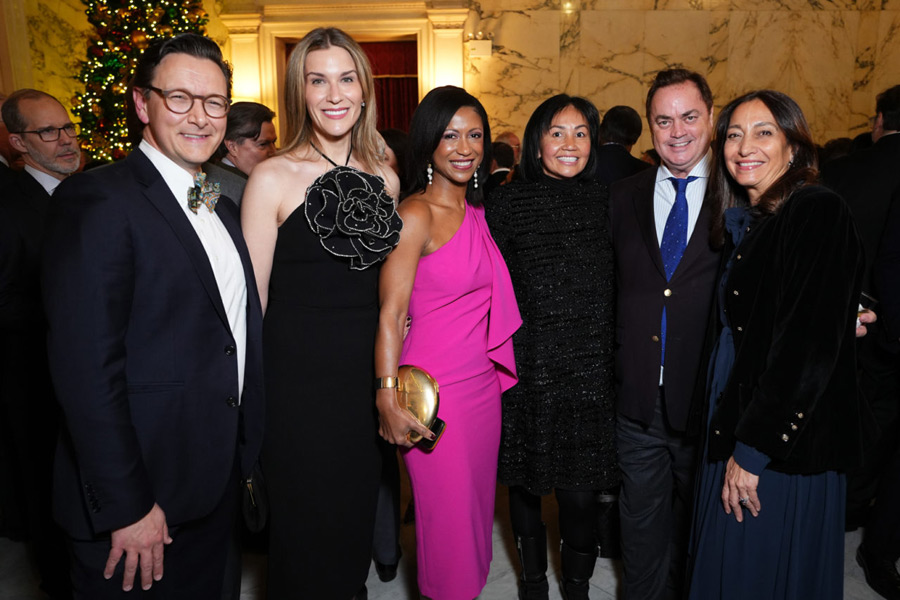 01-Steven Spandle, Miranda Agee, ICAA Board Member Elizabeth Graziolo, Tham Kannalikham, ICAA President Peter Lyden, and Alison Levasseur
