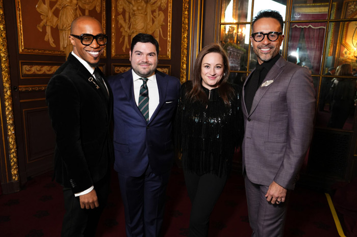 03-McKim, Mead & White Awards Emcee Corey Damen Jenkins, McKim, Mead & White Awards Co-Chair Andrew Califano, ICAA Vice President of Development Caroline Slaten, and Adam Wasserman