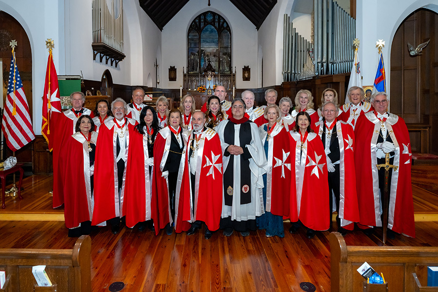 OSJNY Members, Dr. Vincent Bonagura, Paul Borg, Noel Vassallo, and Father Thomas Matthews