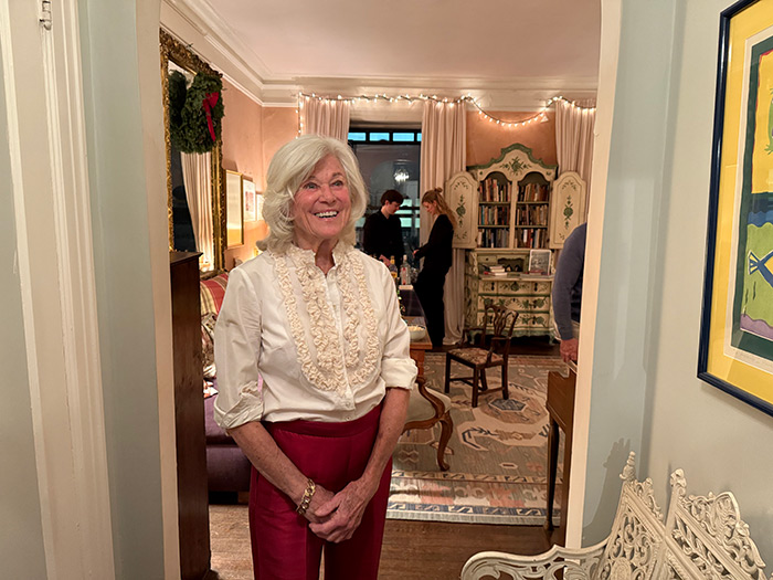 Mary Hilliard, the hostess with the mostest.