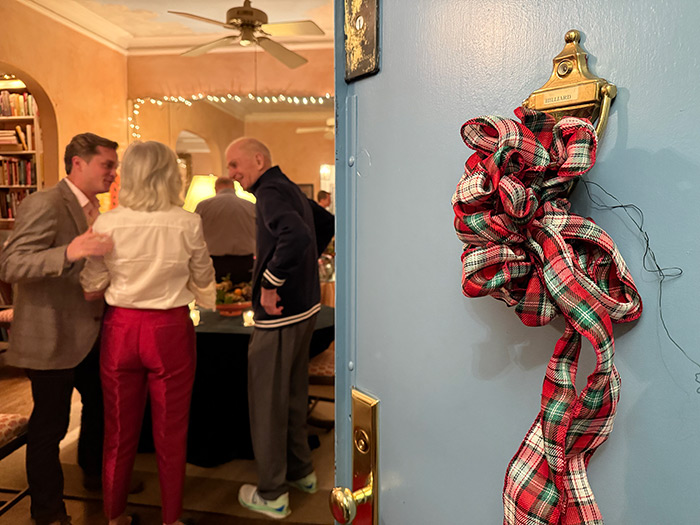 Entering Mary's charming apartment for her annual "Come for Drinks Just Because ..." party.