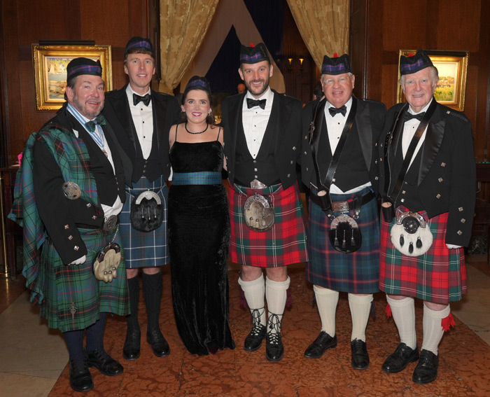 The Color Guard led by William James Potter (right), (l-r) David M. Murphy, Ryan Edmiston, Michaela J. Murphy, Andrew Potter and Stephen Younger