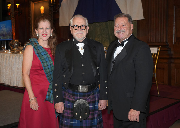 Fiona Higgins, Brian Cox and Tom Higgins